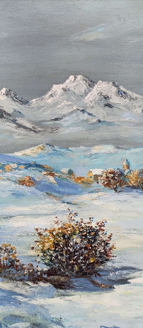 Winter landscape - Aragats by Arto Mkrtchyan
