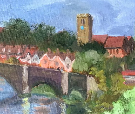 Medieval Aylesford - An original oil painting