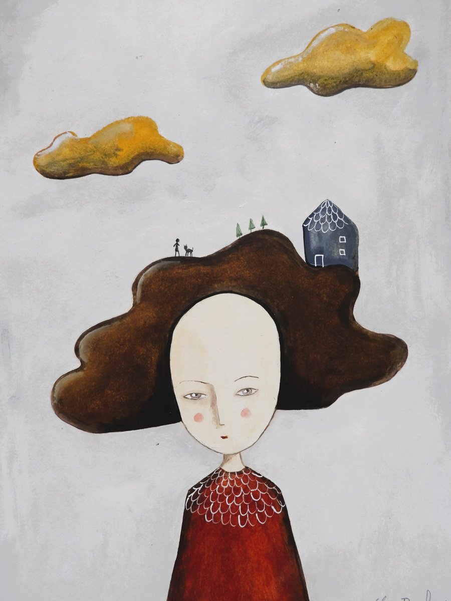 The woman and the clouds by Silvia Beneforti