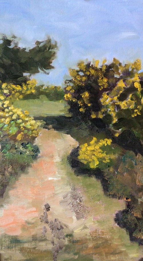 In amongst the Gorse by Julian Lovegrove Art