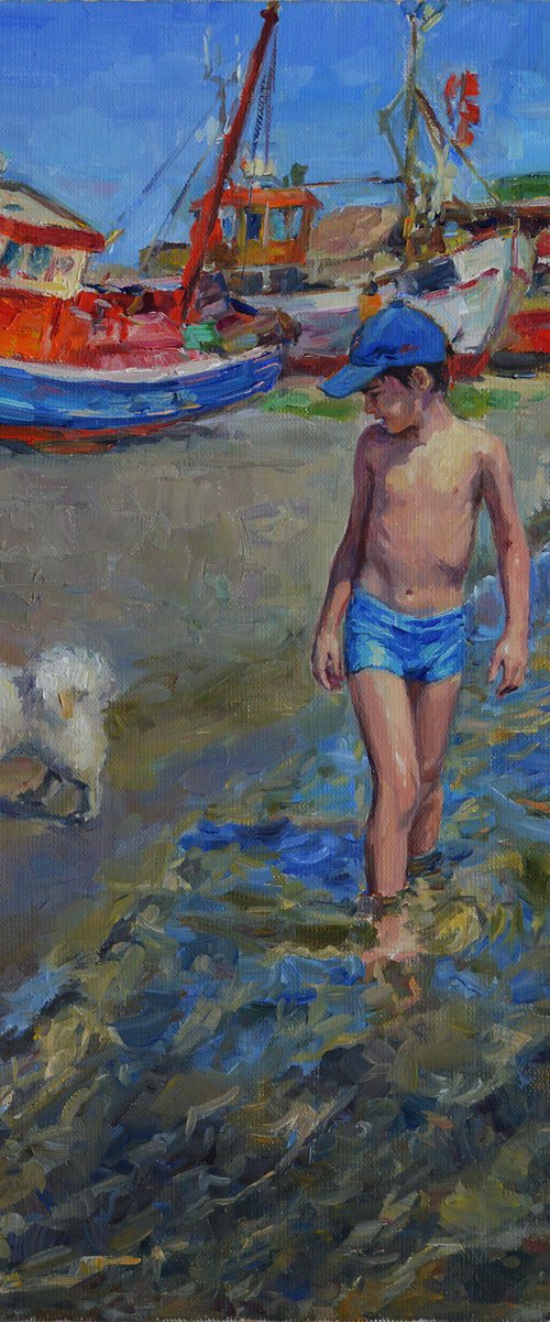 Boy and his friend by Vachagan Manukyan