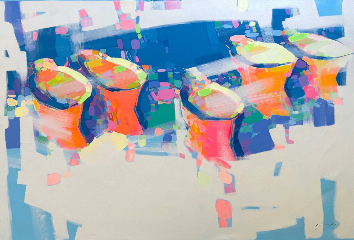 Boats By Vahe Yeremyan, 67 X 44, Artwork For Sale On Artfinder