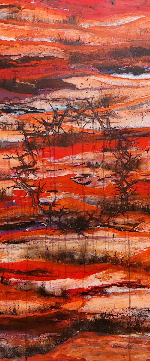 Red Meadow by Viktoria Dragon