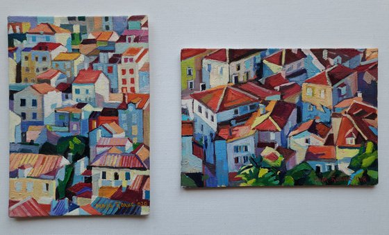 Set of two paintings, 21