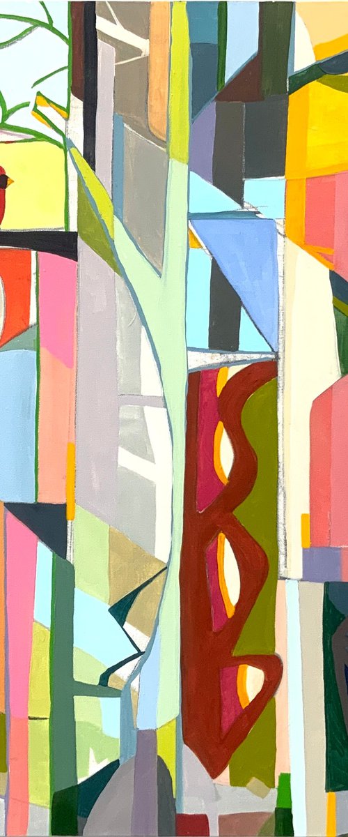 Mr. Cardinal And A Tapestry by Steven Page Prewitt