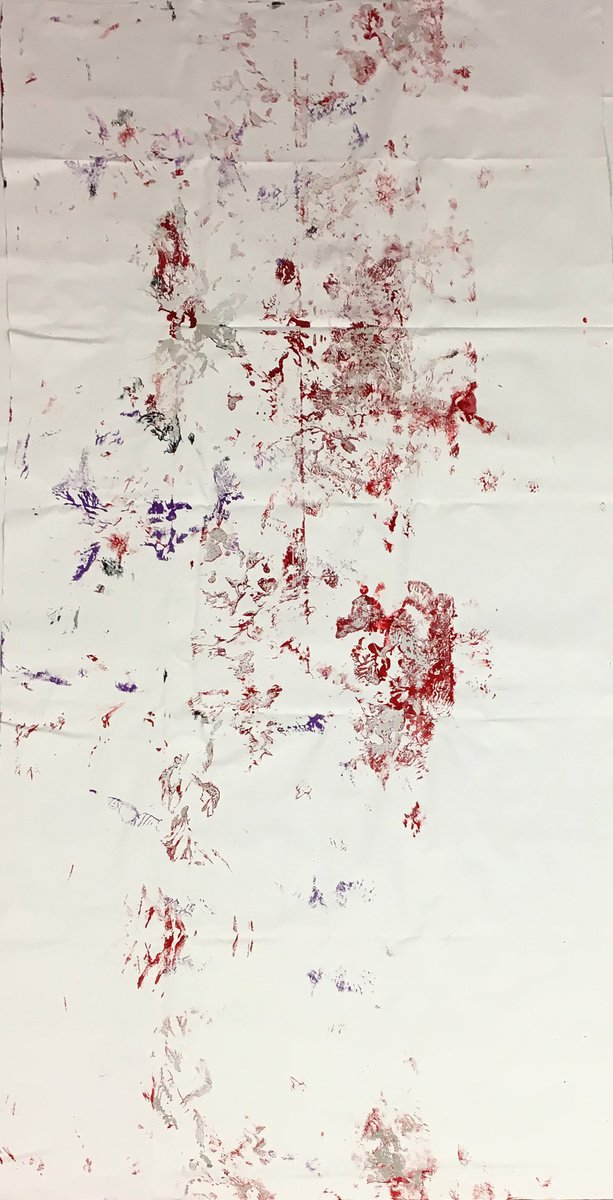 Abstract Landscape Acrylic Painting By Mattia Paoli, 38 X 82", Cosmo No.5, Original Artwork