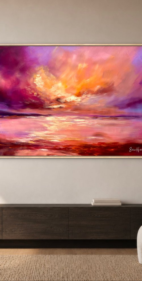 Velvet Skies - Abstract Sunset by Ellis Hollering