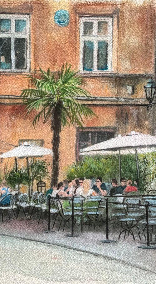 A Summer Afternoon at Camelot Cafe, Krakow by Darren Carey