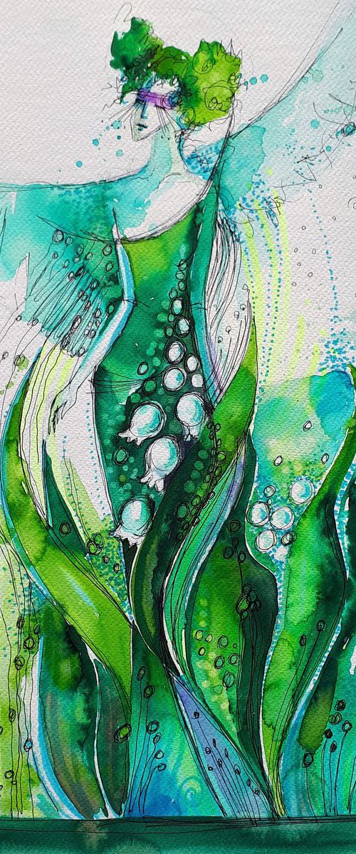 Fairygarden of lily of the valley by Simon Tünde