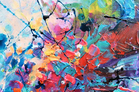 Waterfowl Flight - Colorful Dreamy Abstract