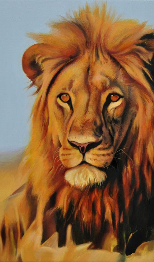 The king, Oil on canvas by Valeri Tsvetkov