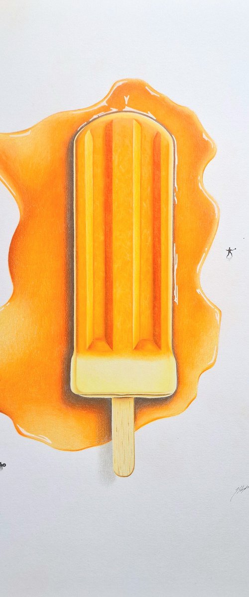 Orange Ice Pop by Daniel Shipton