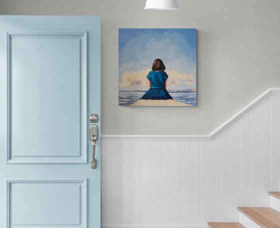 Waiting: Girl on the Pier