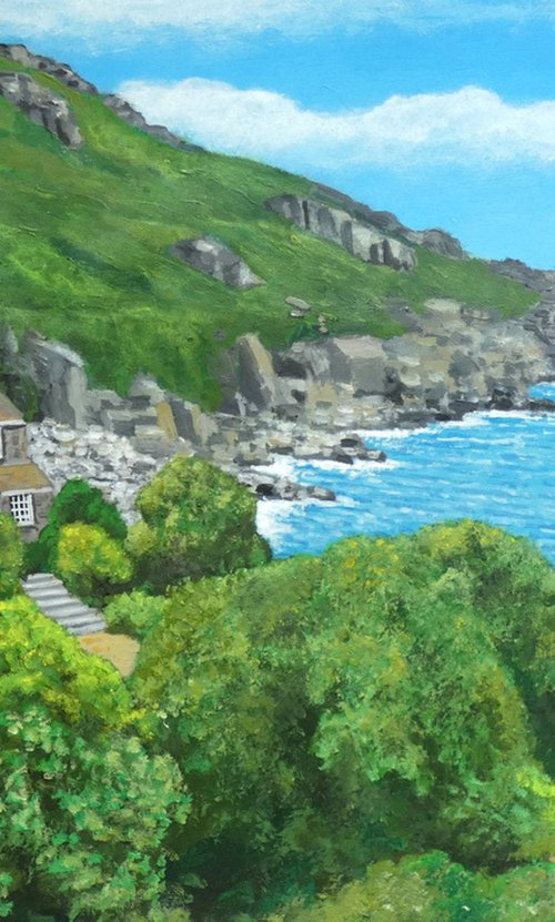 House by the cove, Lamorna by Tim Treagust