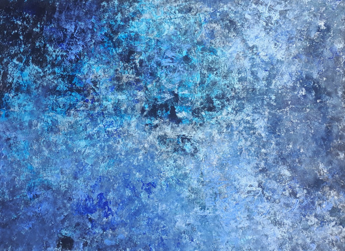 Organic Abstract Painting By Olga Onopko, 28 X 20", Mystic, Original Artwork