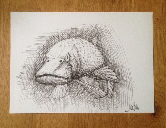 Fish | Northern Pike | Ink on Paper