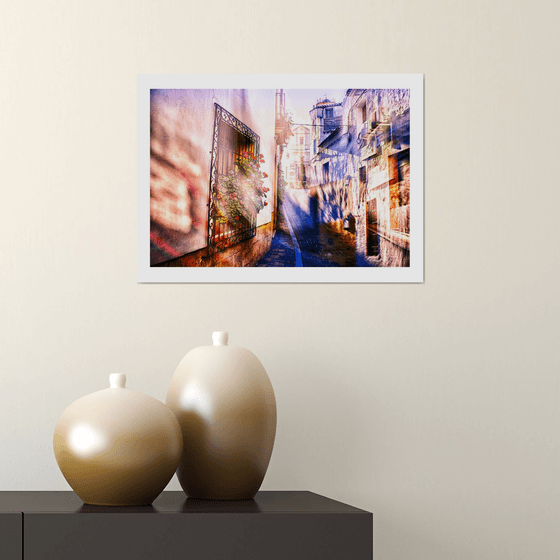 Spanish Streets 3. Abstract Multiple Exposure photography of Traditional Spanish Streets. Limited Edition Print #1/10