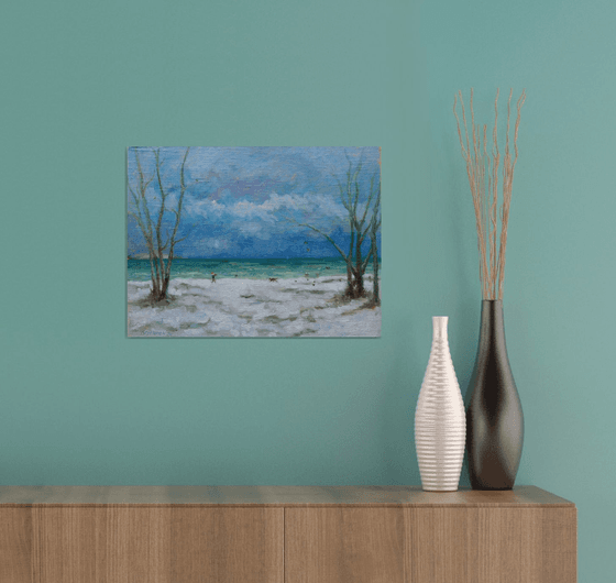 Winter Walk With A Dog