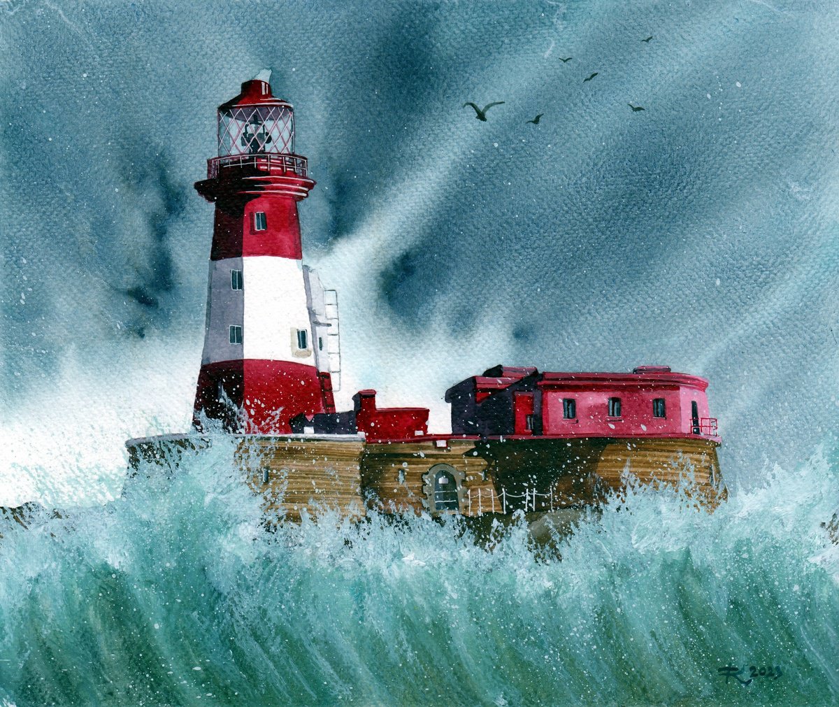 Longstone Lighthouse, UK by Terri Kelleher