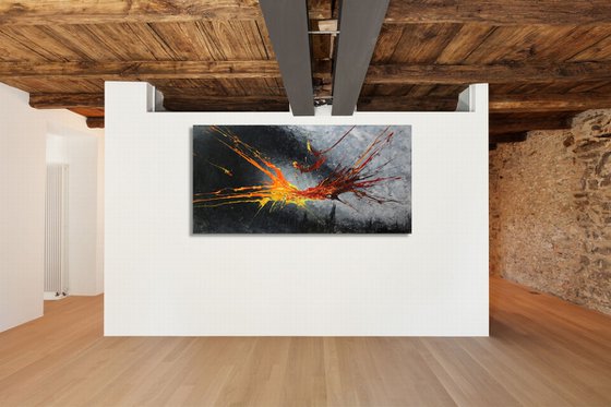 Fires Over Gotham (Spirits Of Skies 128167) (160 x 80 cm) XXXL (64 x 32 inches)