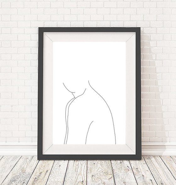 Figure illustration - Holly - Art print