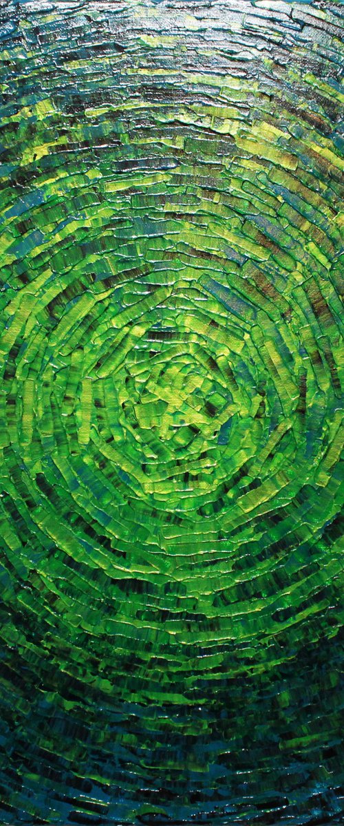 Shard of blue green color by Jonathan Pradillon