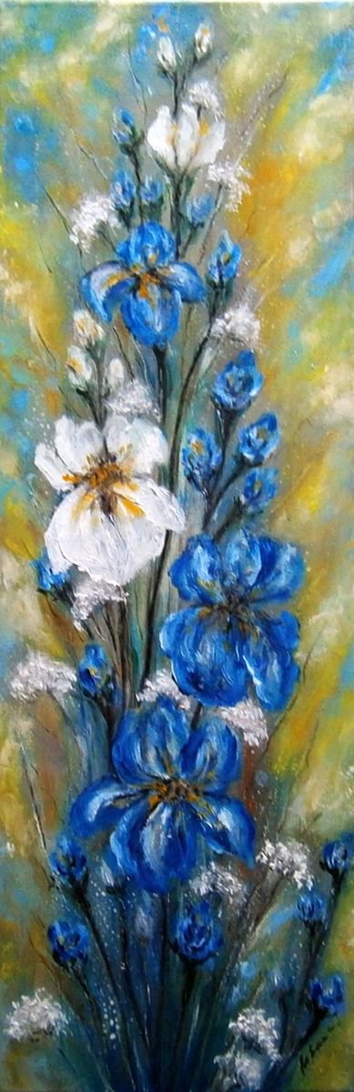 Irises 1.. by Emilia Urbanikova