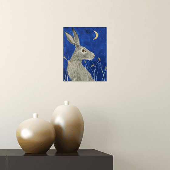 Moon gazing hare