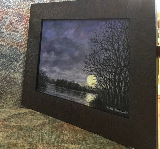 Magic Moon by K. McDermott - Oil 8X10 canvas (SOLD)