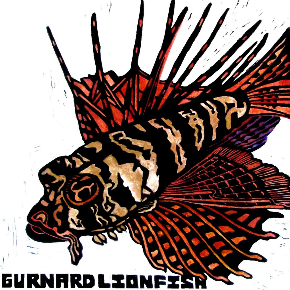 G is for GURNARD LIONFISH by Laurel Macdonald