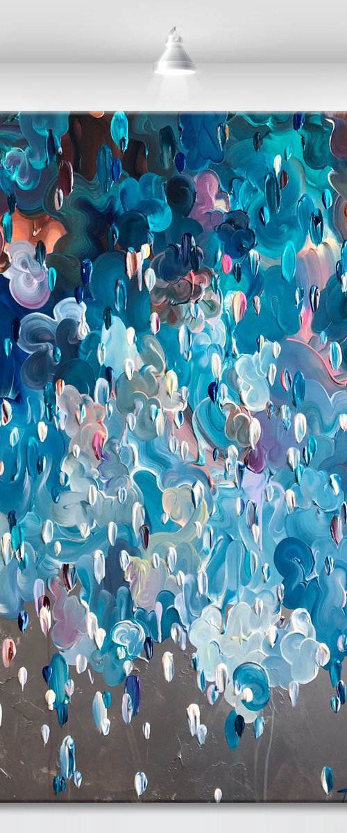 ‘Aquatic ' - 42x42" by Tatiana Georgieva