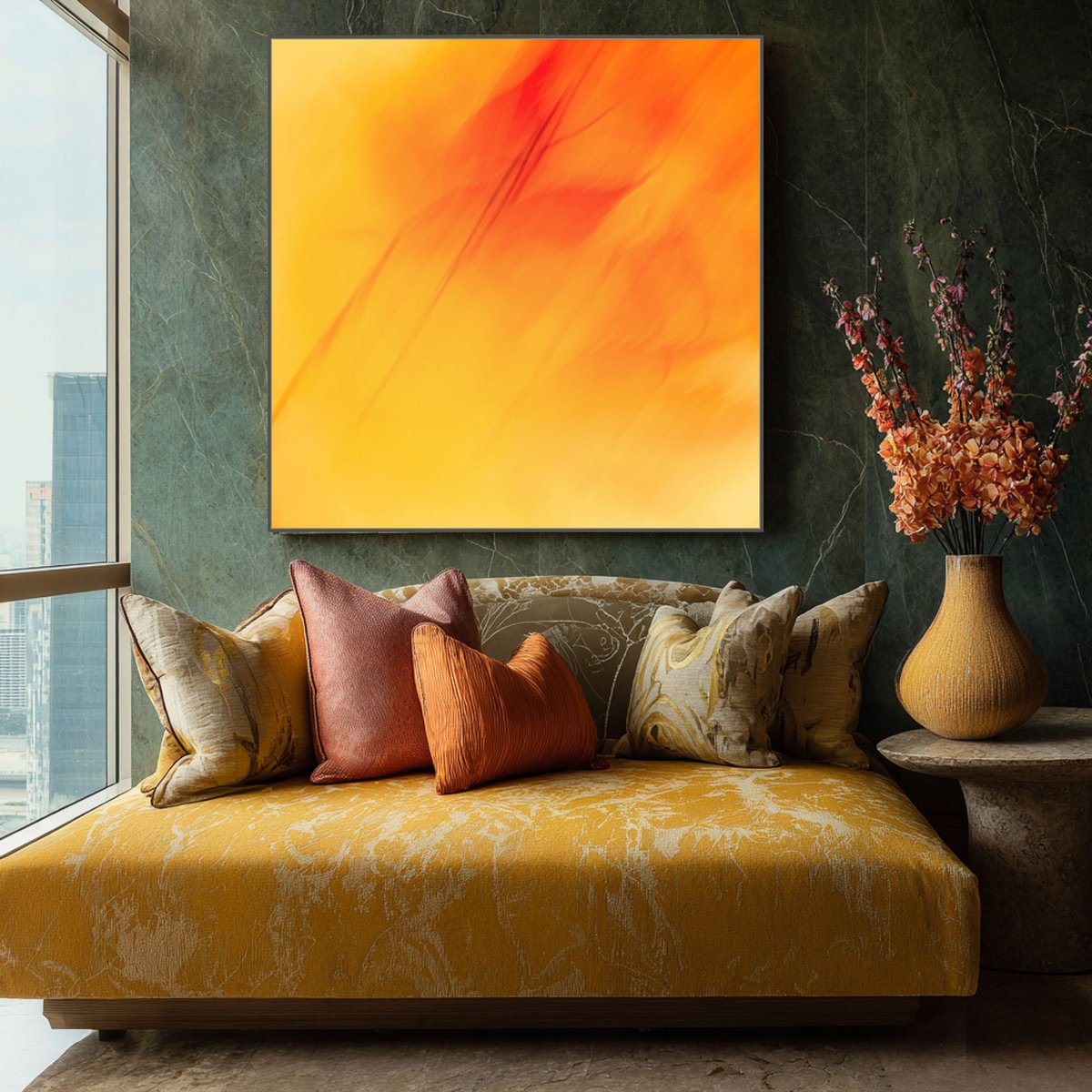 Abstract Photograph , Drifting In Gold By Lynne Douglas, 60 X 60, Artwork For Sale On Artfinder