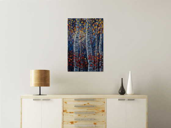 Aspen and Maple Trees