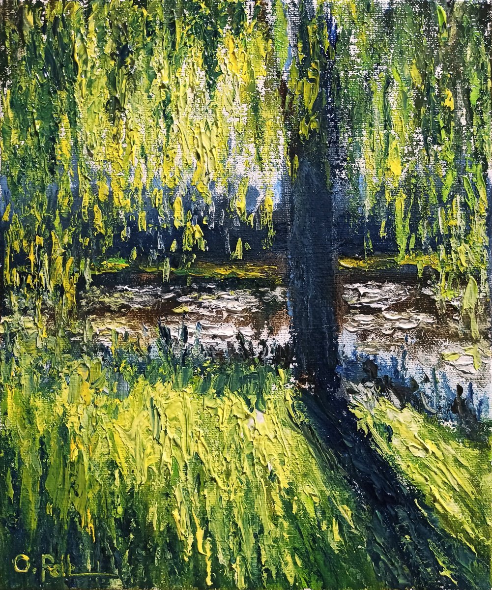 Pond At Giverny 2 By Oleh Rak, 10 X 12, Artwork For Sale On Artfinder
