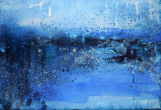 Blue Seascape / Abstract / 45 cm x 60 cm.