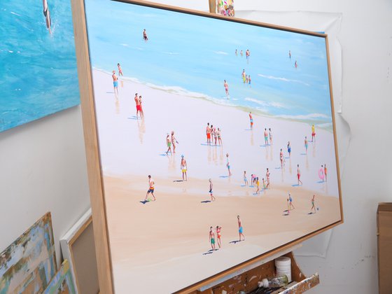 Sunny beach day (framed)