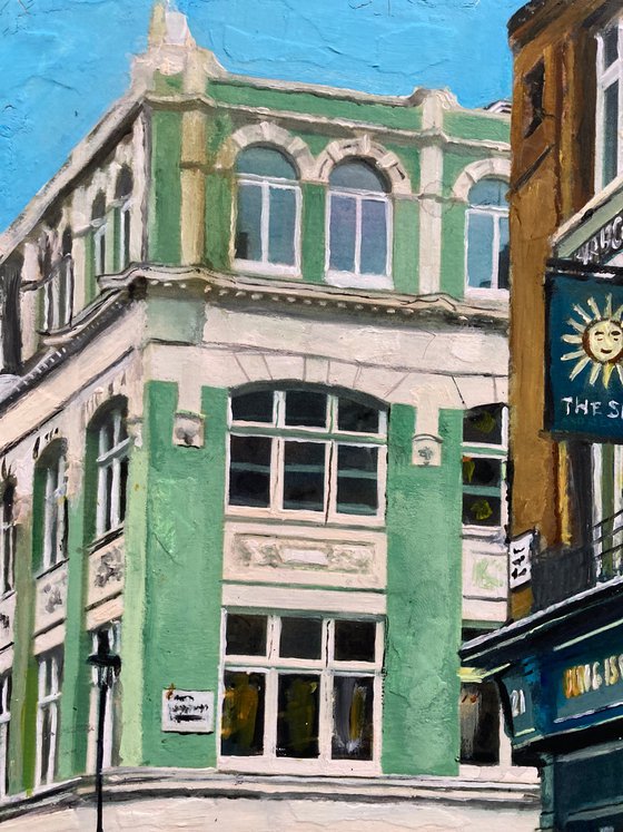 Bright Sunny Day in Soho, London