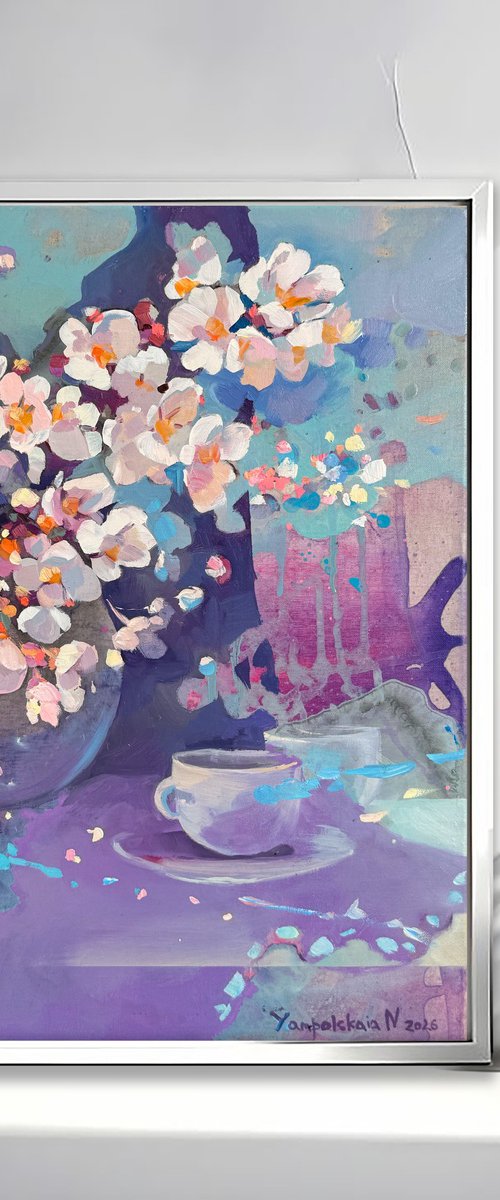 Spring Coffee Blossoms by Natalia Yampolskaia
