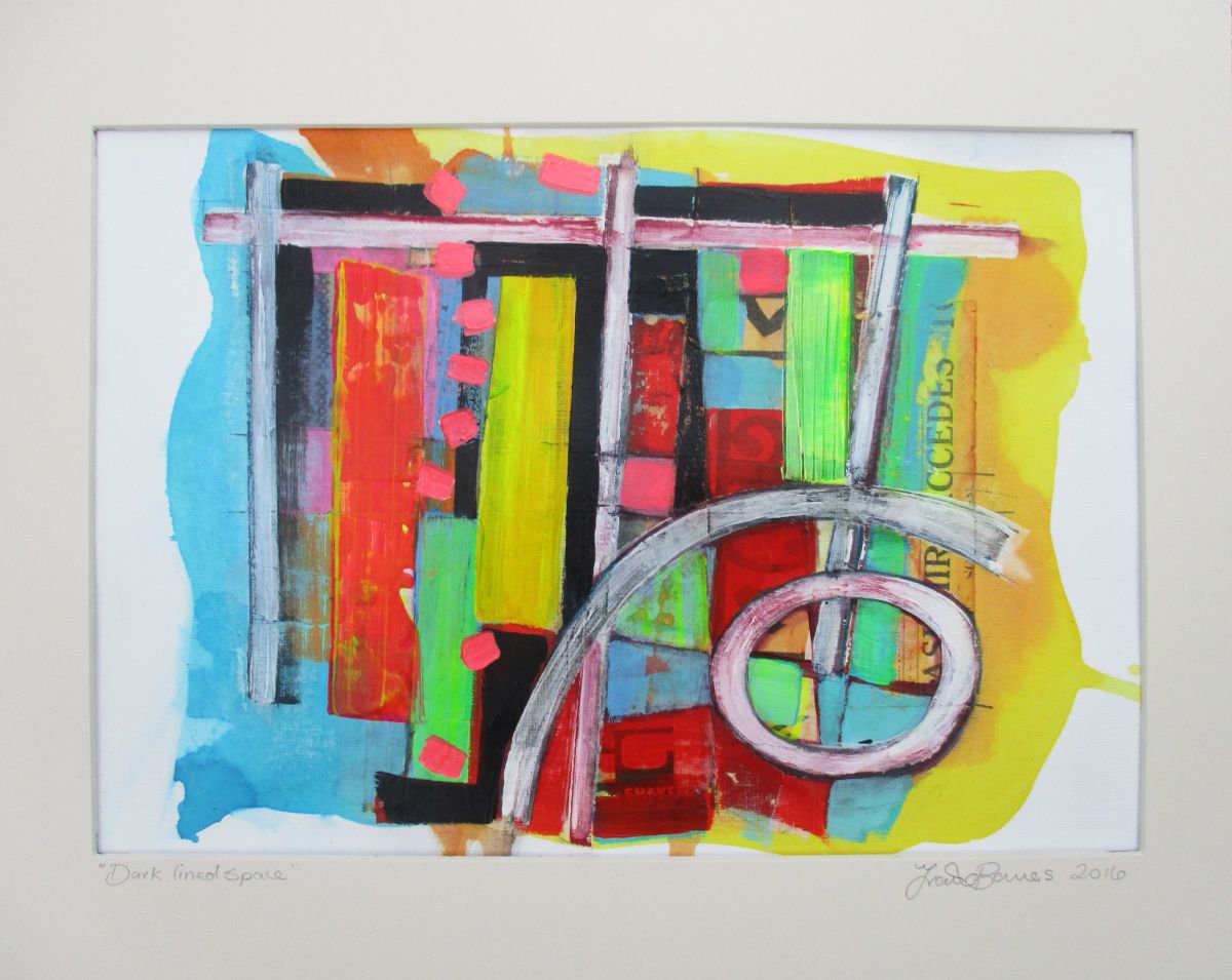  Dark Lined Space By Frank Barnes, 14 X 11, Artwork For Sale On Artfinder