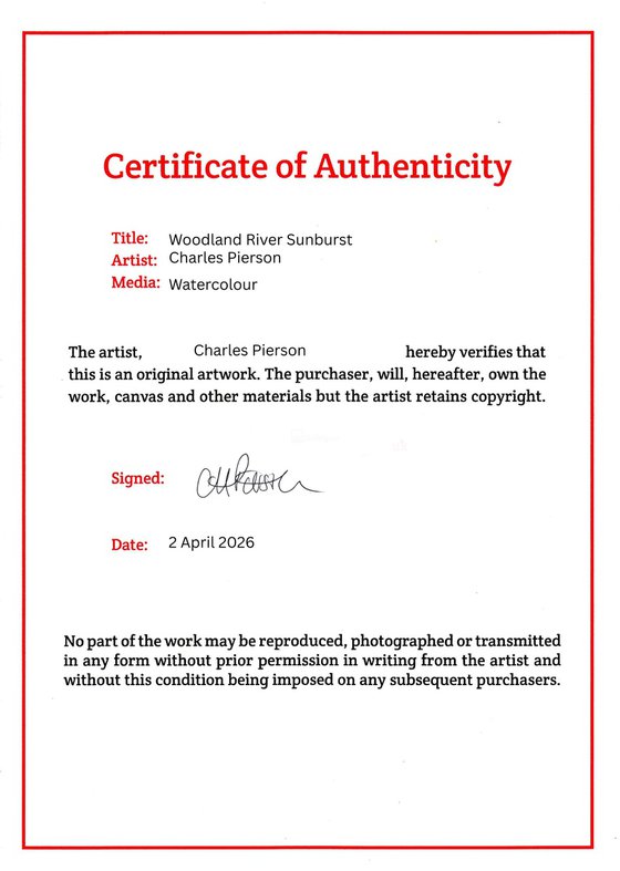 Woodland River Sunburst