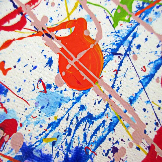 EASY OVREFLOW, J. POLLOCK MODE, XL,  framed