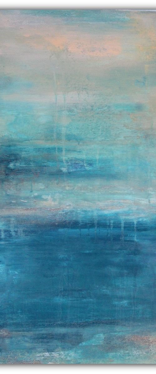 Raindrops - Abstract Painting by Elizabeth Moran