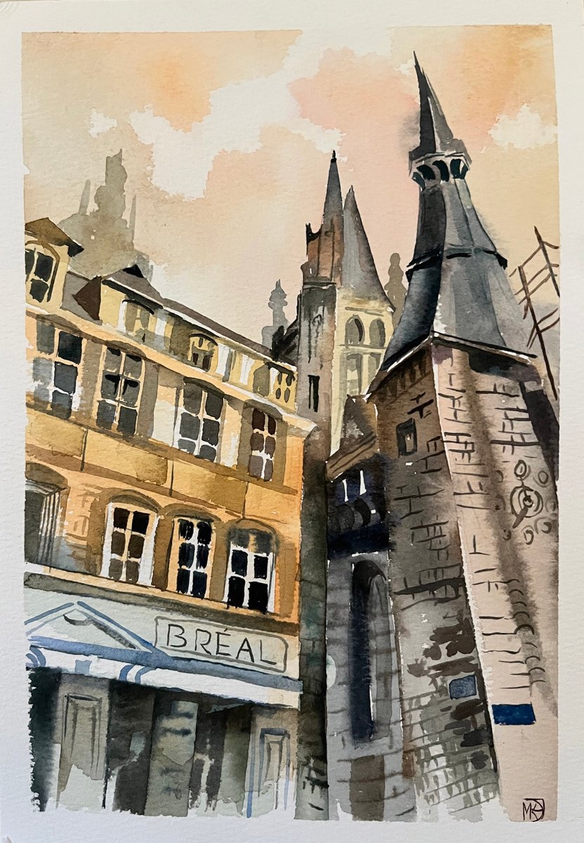 Maria Kireev | Original Watercolour | Autumn In France #1 | 18 X 26Cm | Artwork For Sale On Artfinder