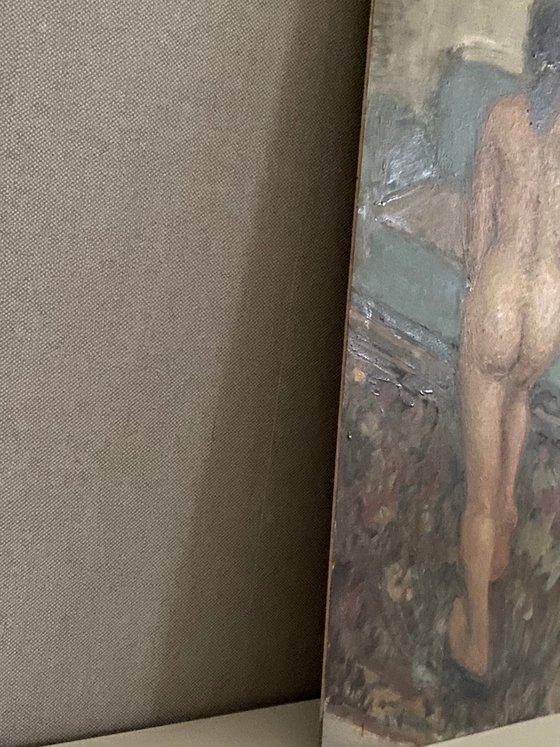 Nude in a Green Interior