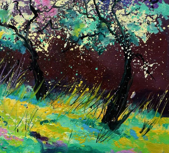 Appletrees in blossom -6523