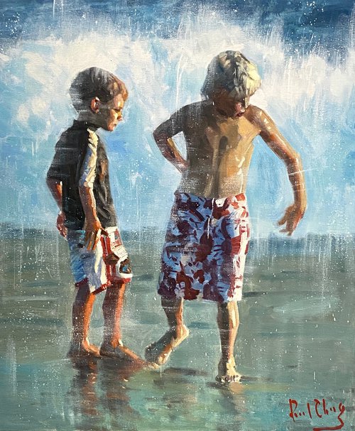 Sunset Beach Boys No. 10 by Paul Cheng