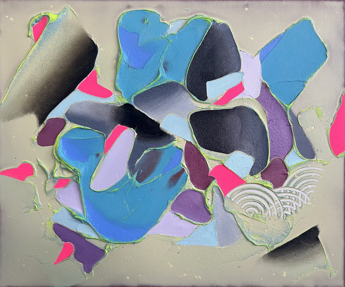 Abstract Painting By Caity Salamanca, 24 X 20, Feminazi, Original Artwork