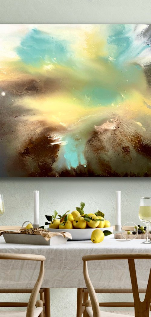 Soul Invasion - Landscape Abstract - 100cm x 80cm by Jonesy