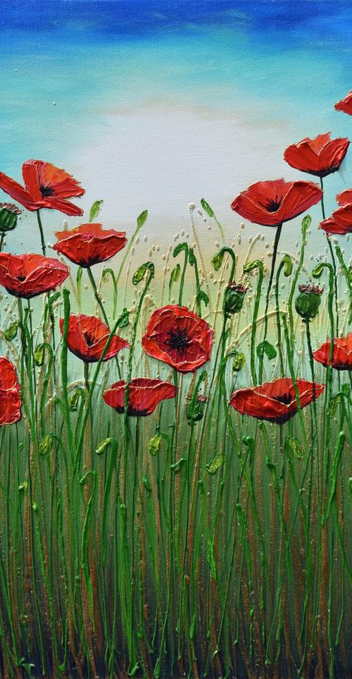 Red Poppy Flowers by Amanda Dagg