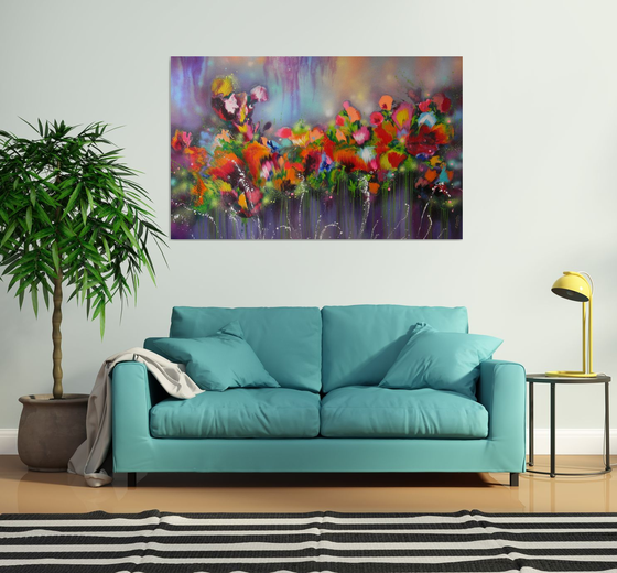 "Fairy Dreams" VERY LARGE Abstract Painting